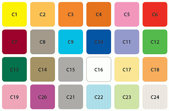 Examples of card badge colours